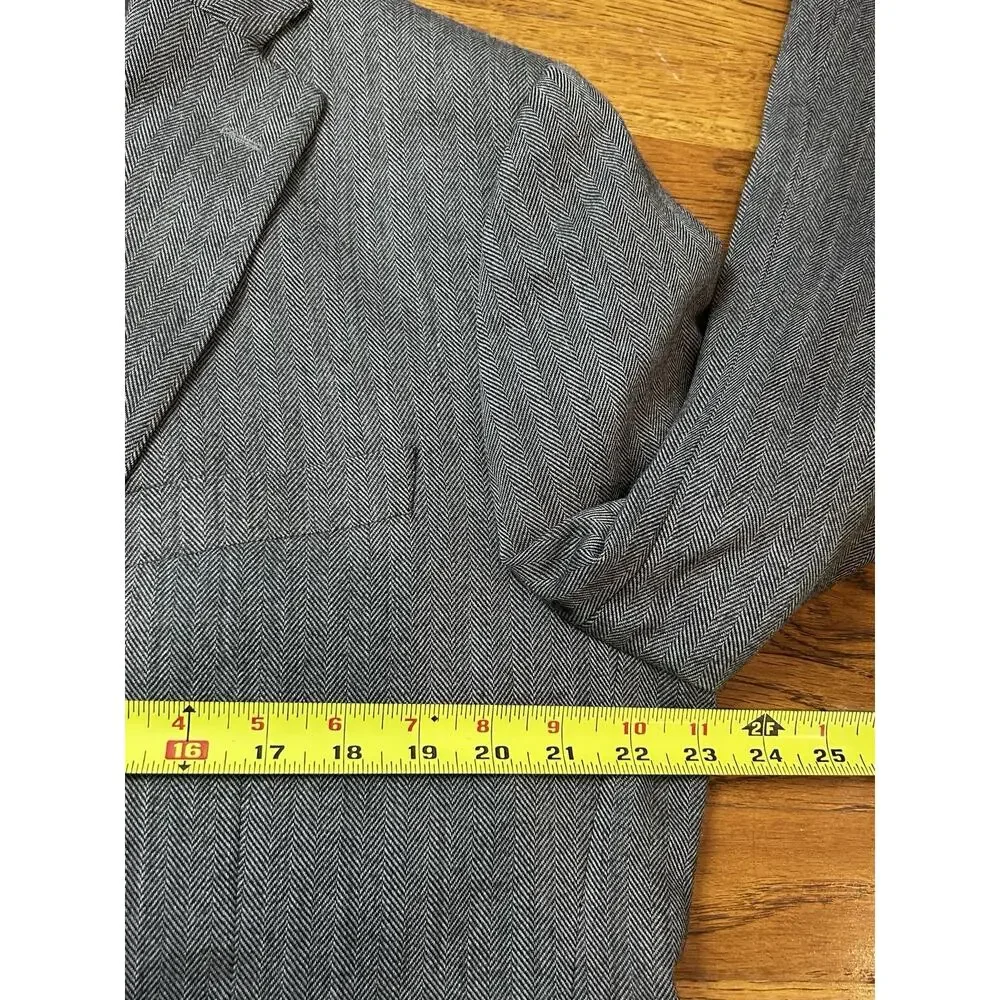Spada Roma Blazer Sport Coat Mens 56 (US‎ 46) Gray Wool Two Button